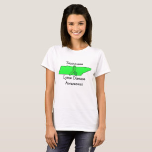 Tennessee-beklädnad för Lyme-sjuka medvetenhet Tee Shirt