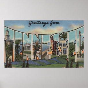 Tennessee (Blue Grass Backe) Poster