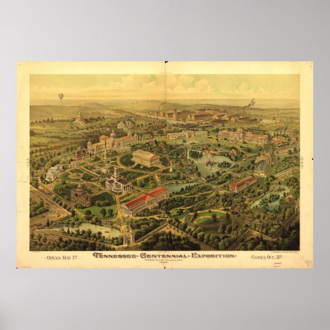 Tennessee Centennial Exposition, Nashville (1897) Poster (Framsidan)