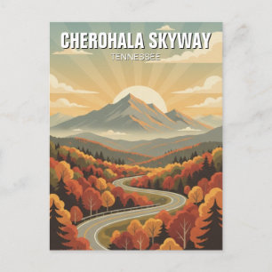 Tennessee Cherohala Skyway Souvenir Vykort