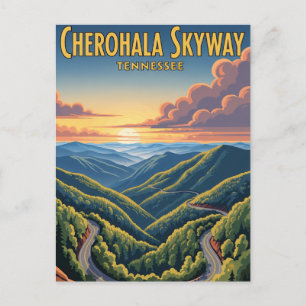 Tennessee Cherohala Skyway Souvenir Vykort