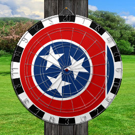 Tennessee Dartboard och Tennessee Flagga/speltavla Darttavla