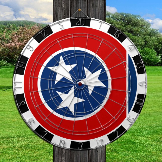 Tennessee Dartboard och Tennessee Flagga/speltavla Darttavla (Skapare uppladdad)