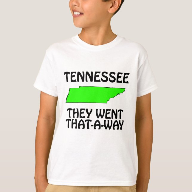 Tennessee - De Gick Åt Det Hållet Tee Shirt (Framsida)