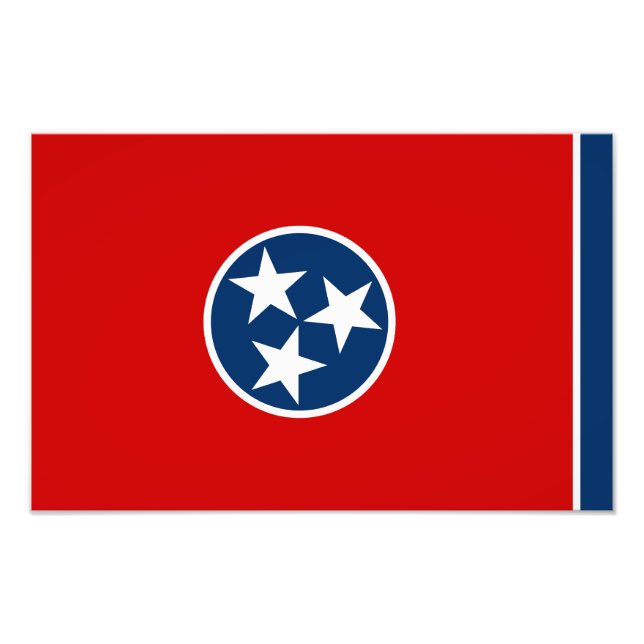 Tennessee delstatsflagga fototryck (Framsidan)