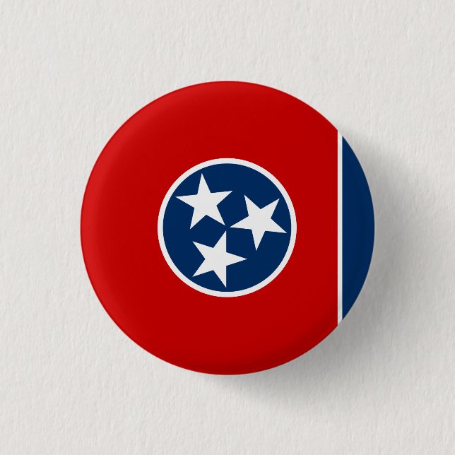 Tennessee delstatsflagga knapp (Framsida)