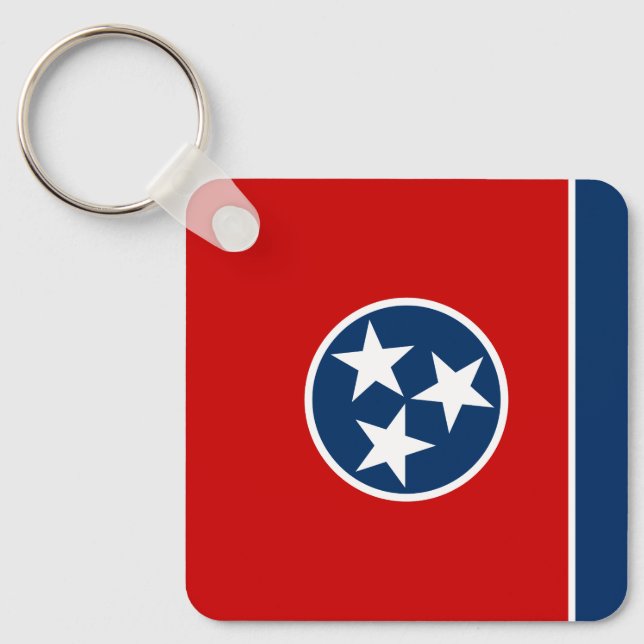 Tennessee delstatsflagga nyckelring (Framsida)