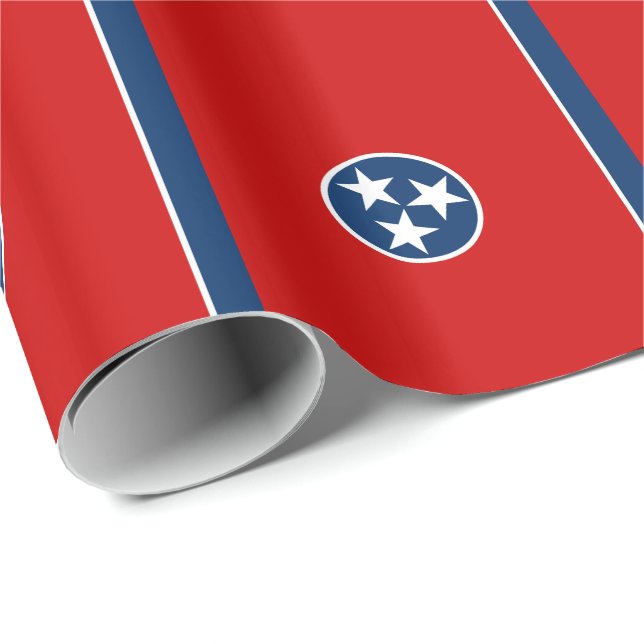 Tennessee delstatsflagga presentpapper (Rullad Hörn)