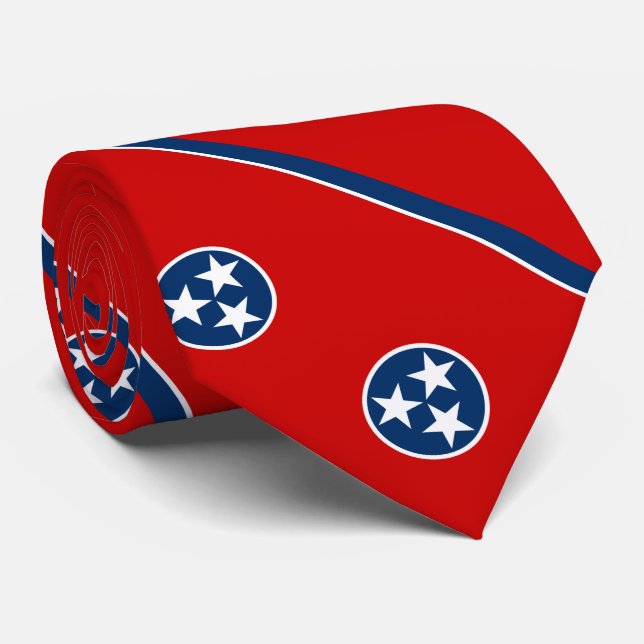Tennessee delstatsflagga slips (Rullad)