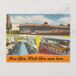Tennessee, Dixieland Drive-In, Knoxville Vykort