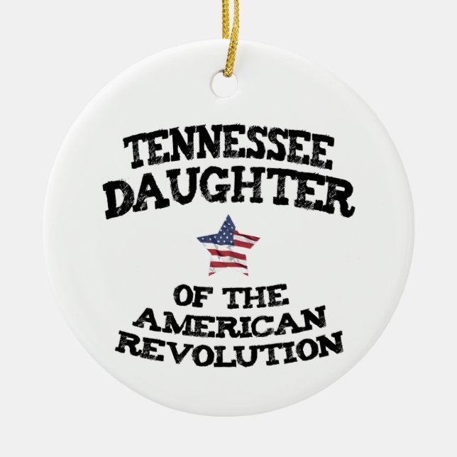Tennessee Dotter till den amerikanska Revolutionen Julgransprydnad Keramik (Framsidan)