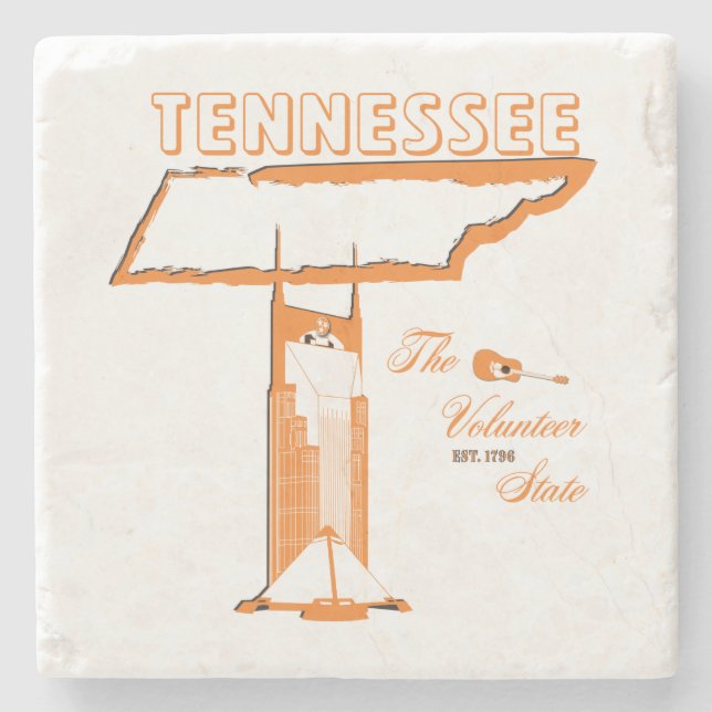 Tennessee drinkkustfartyg stenunderlägg (Framsidan)