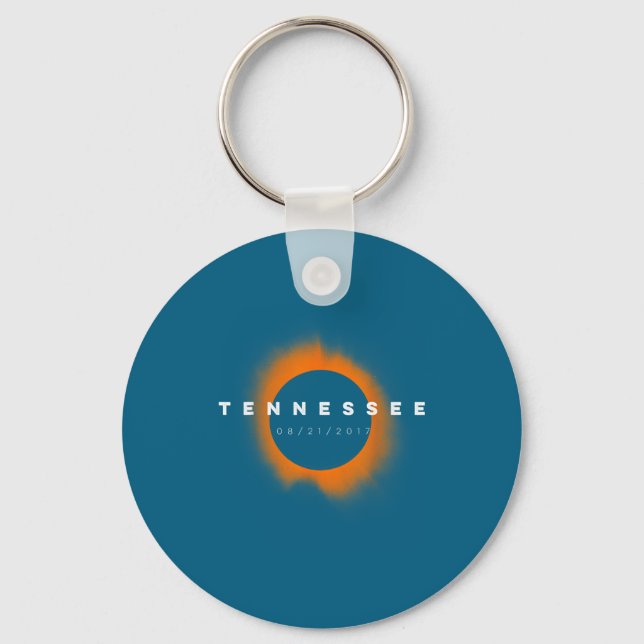 Tennessee Eclipse T-shirts Total Solar Illustratio Nyckelring (Framsida)