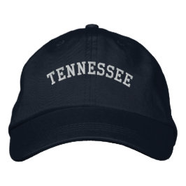 Tennessee Embroized justerable Cap Navy Blue Broderad Keps