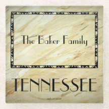 Tennessee familjegåva Glass Coaster