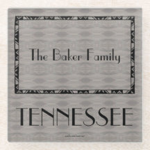 Tennessee Familjpresenter Glasunderlägg
