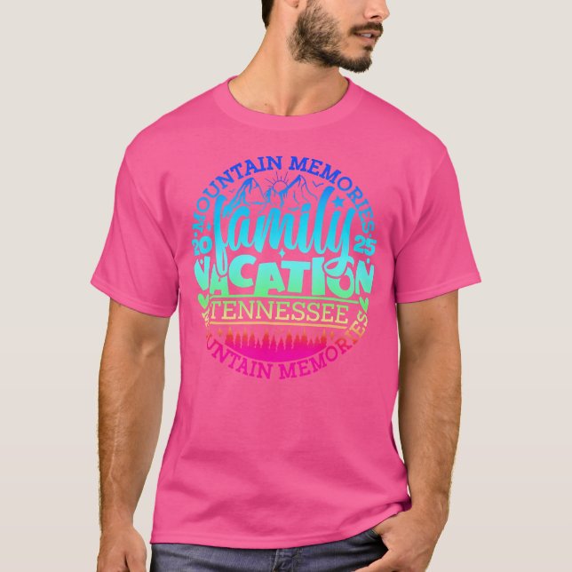 Tennessee Family Vacation Road Resa 2025 Mountain T Shirt (Framsida)
