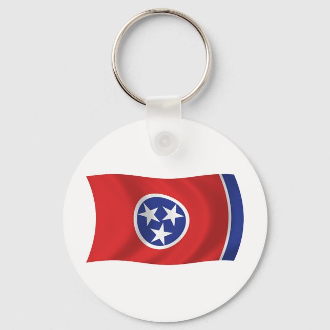 Tennessee Flagg Nyckelring (Framsida)
