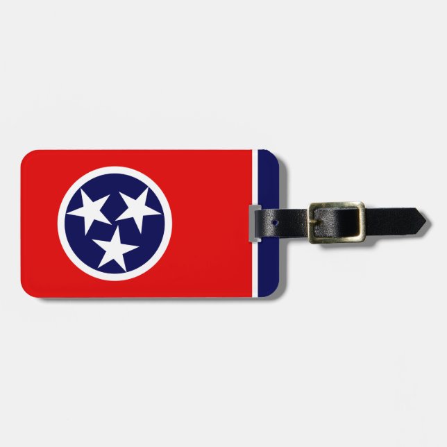 TENNESSEE flagga - Bagagebricka (Horisontell Framsida)