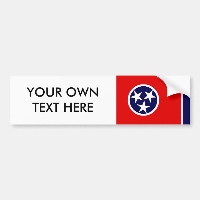 TENNESSEE flagga Bildekal (Framsidan)