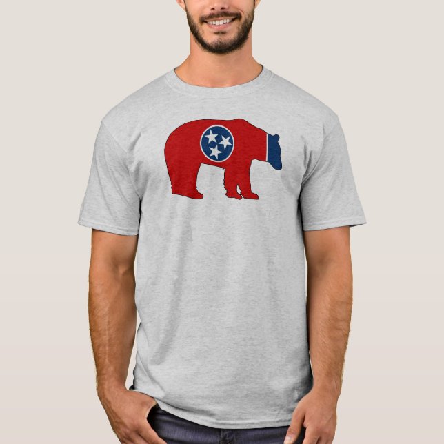 Tennessee Flagga Björn T Shirt (Framsida)