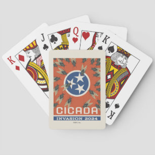 Tennessee Flagga Cicada Invasion Casinokort
