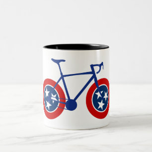 Tennessee Flagga Cycling Två-Tonad Mugg