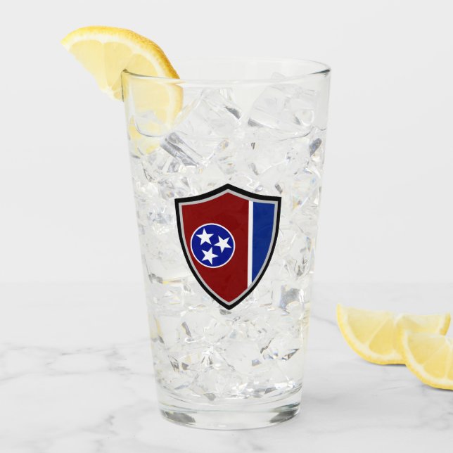 Tennessee flagga glaskopp (Framsida Ice)