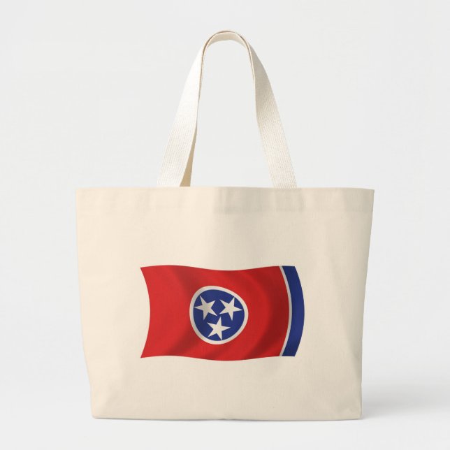 Tennessee Flagga Handväskor Jumbo Tygkasse (Framsidan)
