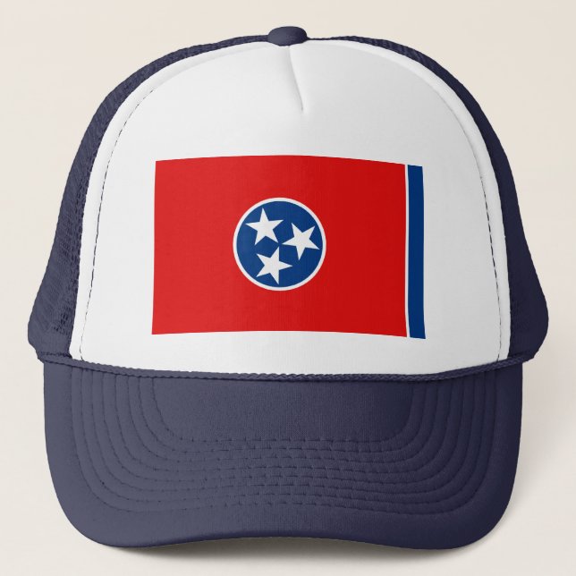 Tennessee Flagga Hat Truckerkeps (Framsida)