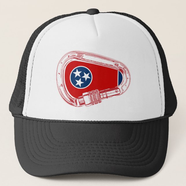 Tennessee Flagga klätting Carabiner Keps (Framsida)