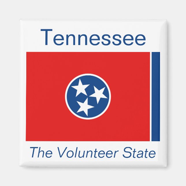 Tennessee Flagga Magnet (Framsidan)