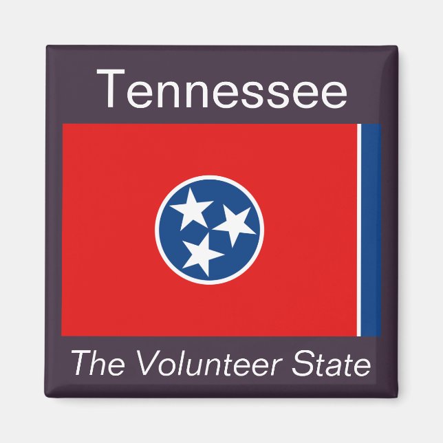Tennessee Flagga Magnet (Framsidan)