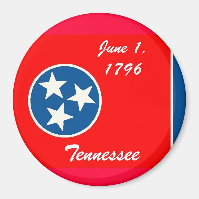 Tennessee Flagga Magnet (Framsidan)