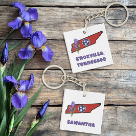 Tennessee-Flagga med State Flower Iris Anpassnings
