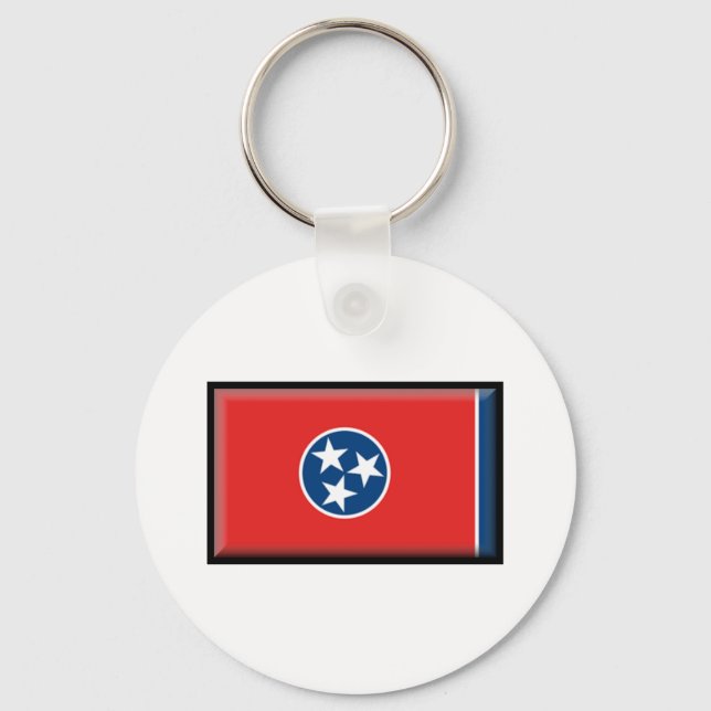 Tennessee Flagga Nyckelring (Framsida)