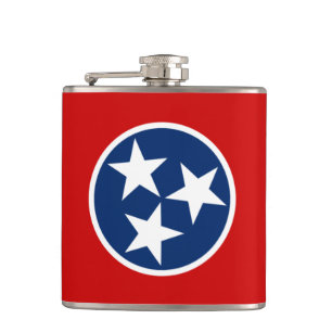 Tennessee Flagga och resa Tennesse USA Stater/spor Fickplunta