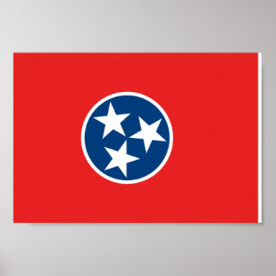 Tennessee flagga poster
