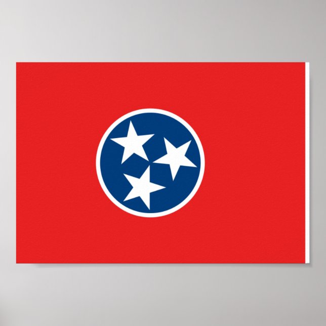 Tennessee Flagga Poster (Framsidan)