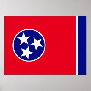 Tennessee flagga poster
