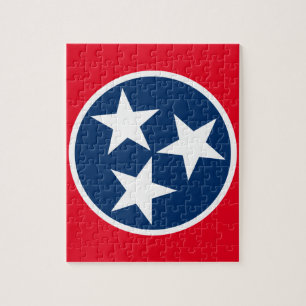 Tennessee flagga pussel