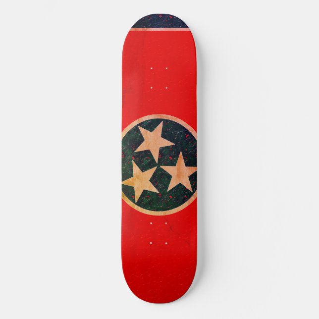 Tennessee Flagga Skateboard Bräda 19,5 Cm (Framsida)