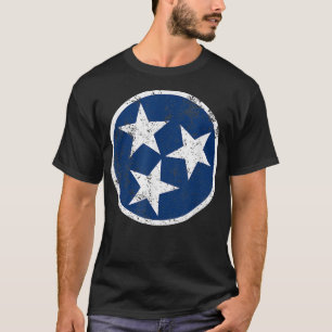 Tennessee Flagga Star Logotyp Volunteer State Nash T Shirt