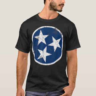 Tennessee Flagga Star Logotyp Volunteer State Nash T Shirt