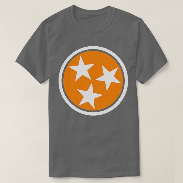 Tennessee Flagga Stars Big Orange T Shirt (Design framsida)