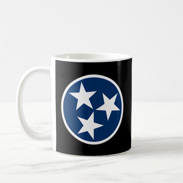 Tennessee Flagga, Stil Kaffemugg (Vänster)