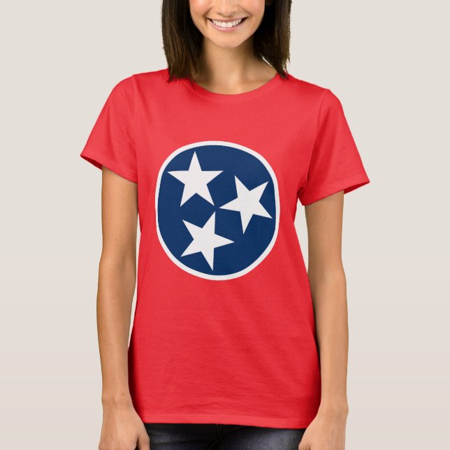 Tennessee Flagga T-shirt (Framsida)