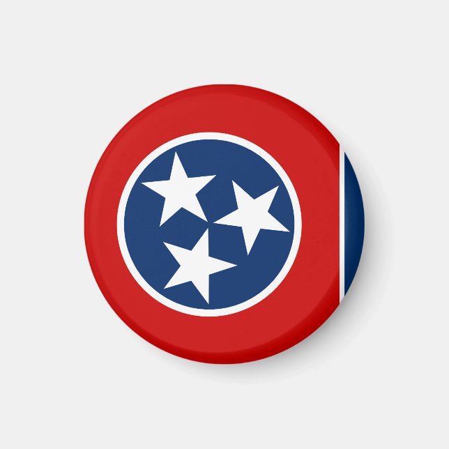 Tennessee flagga & Tennessee, USA helgdag/sport Magnet (Framsidan)