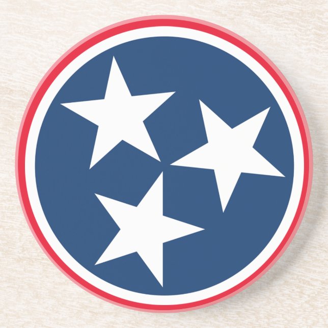 Tennessee Flagga Underlägg Sandsten (Framsidan)