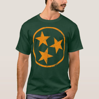 Tennessee Flagga Vintage Grunge Distress Graphic T Shirt